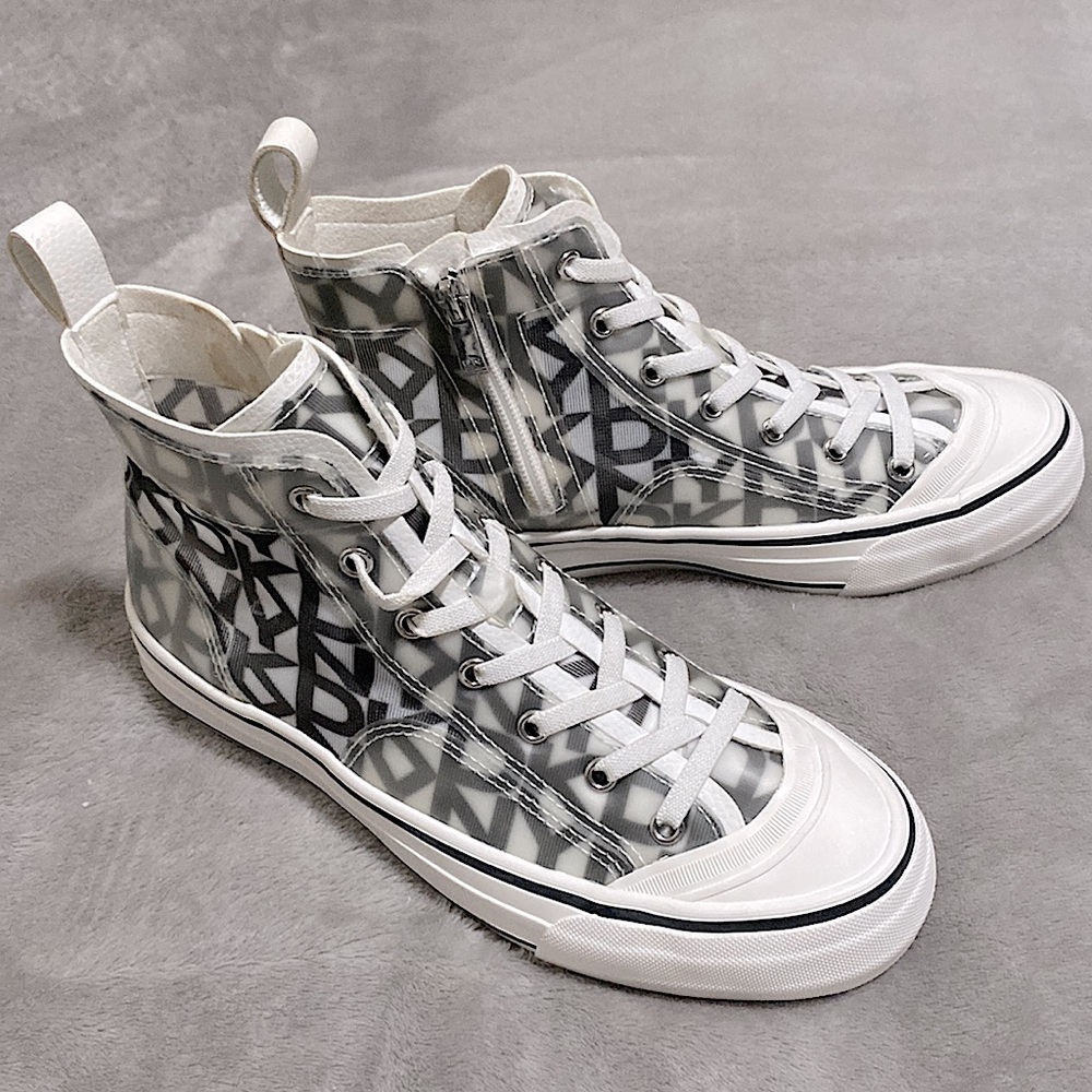 DKNY High Top Logo Sneakers